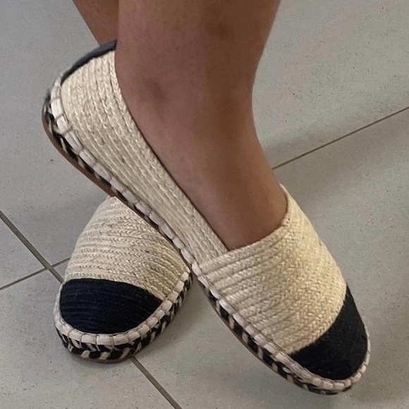 NWOT Zara Trafaluc Espadrille Jute Slip-On Loafers Size 39/US 8 - Picture 2 of 16